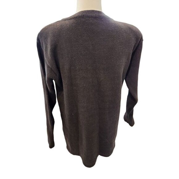 Vintage 80s SML Glitz Black Sequins Floral Pullover Sweater M Blue Red Purple - Picture 4 of 5